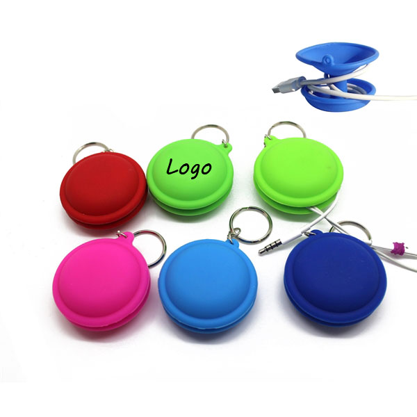 Silicone Ear Buds Case w/ Key Ring