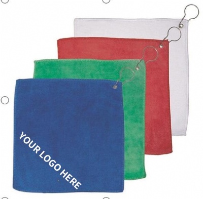 Microfiber Golf Towel with Grommet and Hook