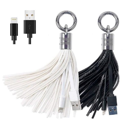 USB Cable Tassels Keychain