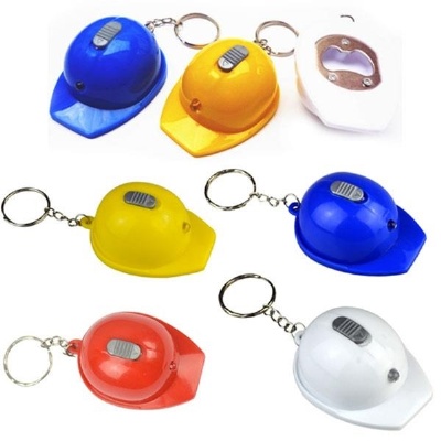 MOQ 100 pcs Helmet Shape Opener with Keychain