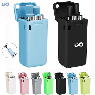 Reusable Stainless Steel Folding Straw with Case and Brush
