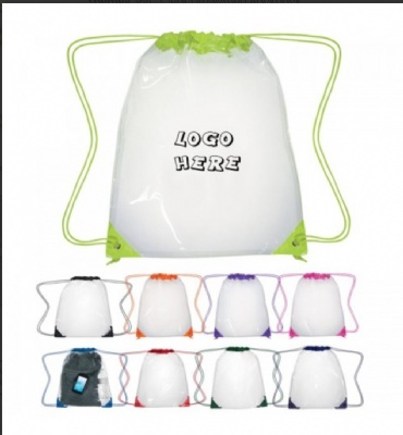 Custom Clear PVC Drawstring Bag